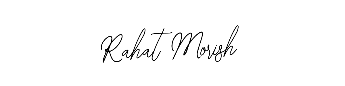 Make a beautiful signature design for name Rahat Morish. Use this online signature maker to create a handwritten signature for free. Rahat Morish signature style 12 images and pictures png