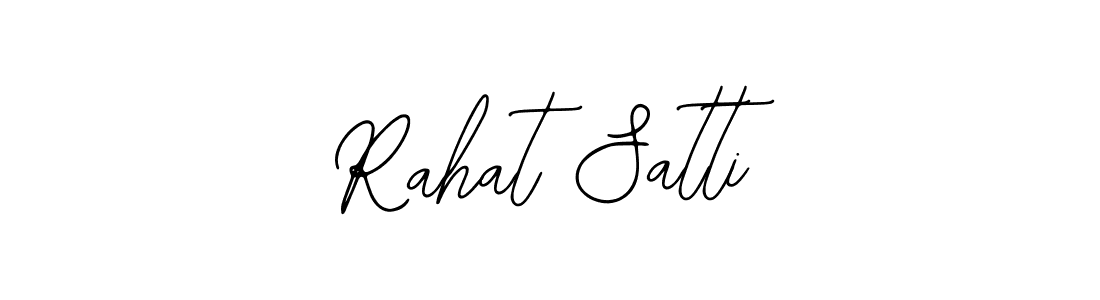 How to make Rahat Satti name signature. Use Bearetta-2O07w style for creating short signs online. This is the latest handwritten sign. Rahat Satti signature style 12 images and pictures png