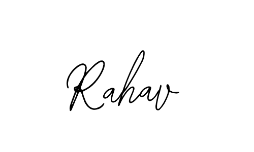 Make a beautiful signature design for name Rahav. With this signature (Bearetta-2O07w) style, you can create a handwritten signature for free. Rahav signature style 12 images and pictures png