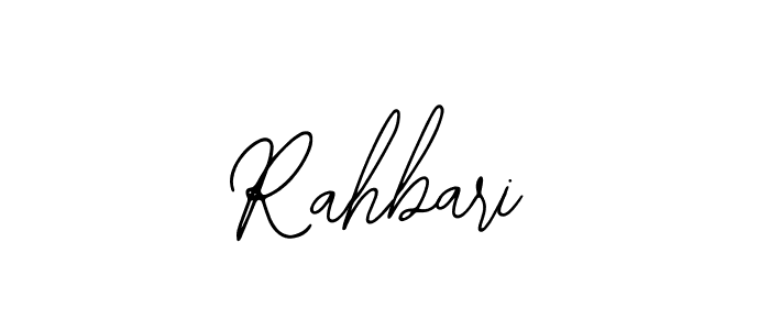 The best way (Bearetta-2O07w) to make a short signature is to pick only two or three words in your name. The name Rahbari include a total of six letters. For converting this name. Rahbari signature style 12 images and pictures png