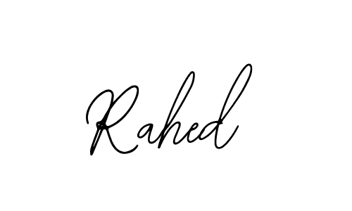 How to make Rahed name signature. Use Bearetta-2O07w style for creating short signs online. This is the latest handwritten sign. Rahed signature style 12 images and pictures png