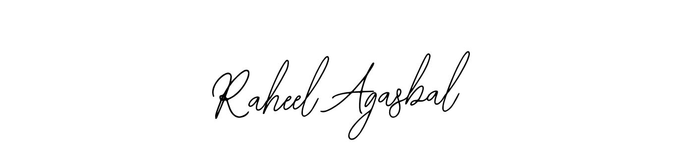 How to make Raheel Agasbal signature? Bearetta-2O07w is a professional autograph style. Create handwritten signature for Raheel Agasbal name. Raheel Agasbal signature style 12 images and pictures png