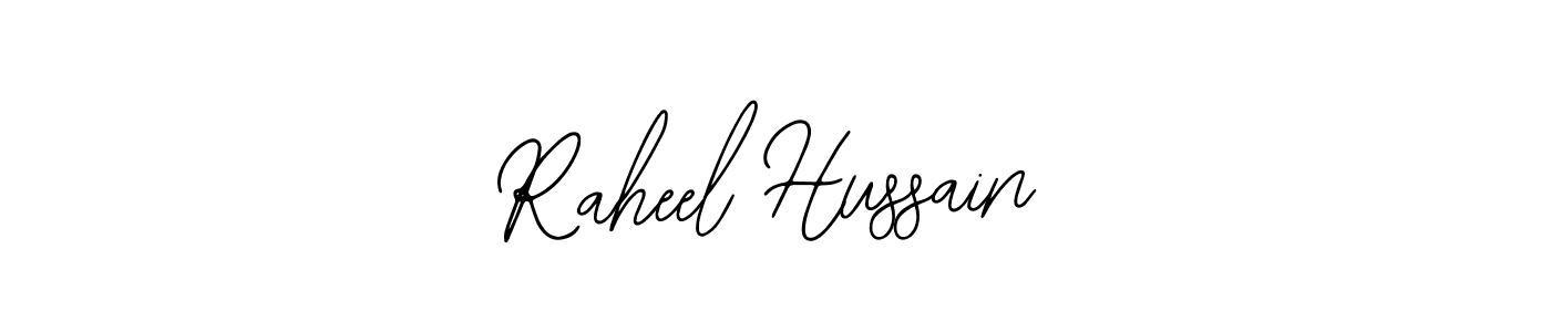 Make a beautiful signature design for name Raheel Hussain. With this signature (Bearetta-2O07w) style, you can create a handwritten signature for free. Raheel Hussain signature style 12 images and pictures png