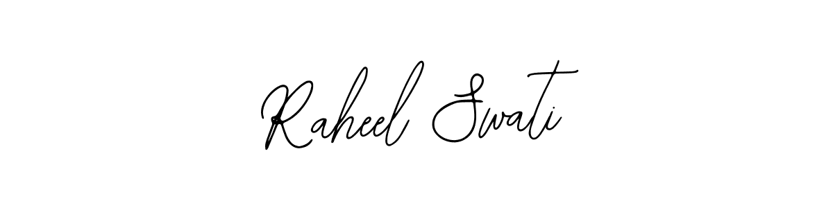 The best way (Bearetta-2O07w) to make a short signature is to pick only two or three words in your name. The name Raheel Swati include a total of six letters. For converting this name. Raheel Swati signature style 12 images and pictures png