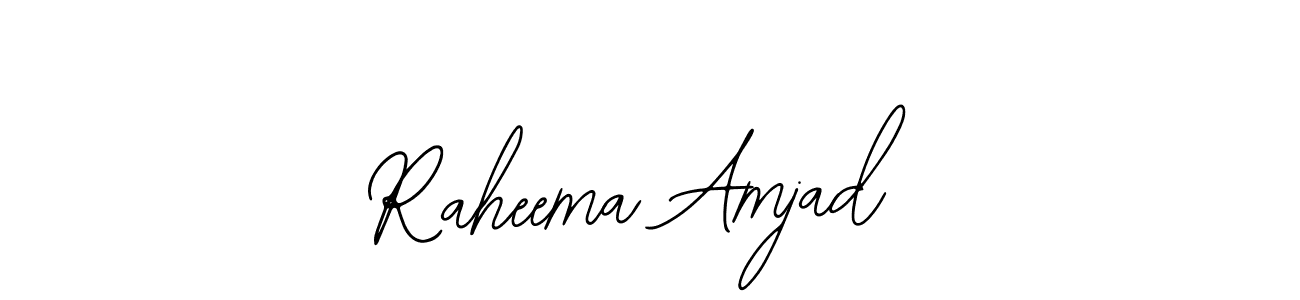 Create a beautiful signature design for name Raheema Amjad. With this signature (Bearetta-2O07w) fonts, you can make a handwritten signature for free. Raheema Amjad signature style 12 images and pictures png