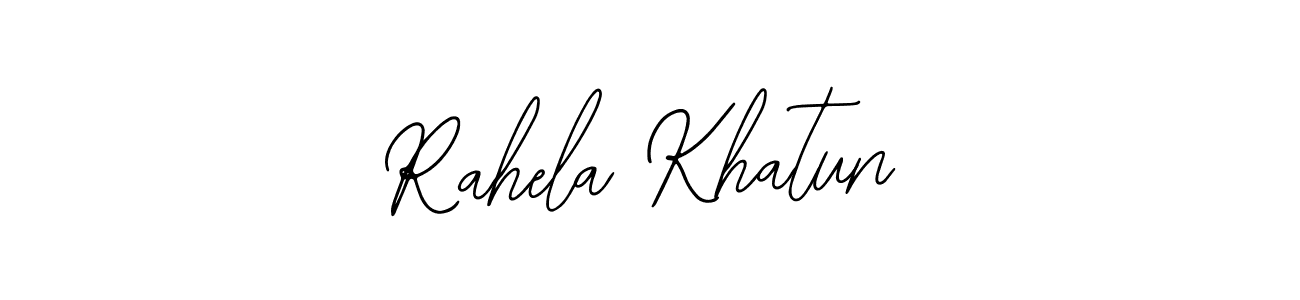 How to make Rahela Khatun name signature. Use Bearetta-2O07w style for creating short signs online. This is the latest handwritten sign. Rahela Khatun signature style 12 images and pictures png
