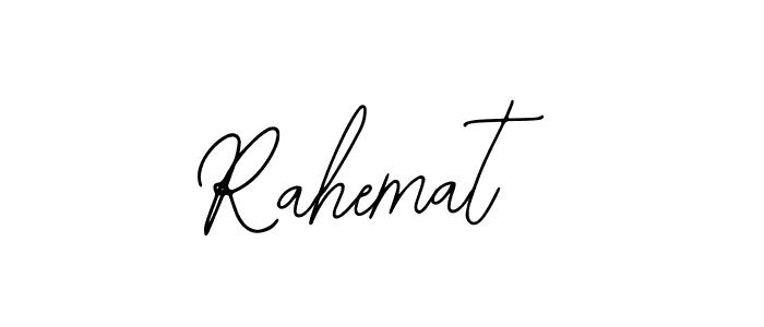 How to make Rahemat name signature. Use Bearetta-2O07w style for creating short signs online. This is the latest handwritten sign. Rahemat signature style 12 images and pictures png