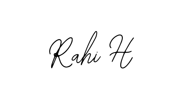 if you are searching for the best signature style for your name Rahi H. so please give up your signature search. here we have designed multiple signature styles  using Bearetta-2O07w. Rahi H signature style 12 images and pictures png