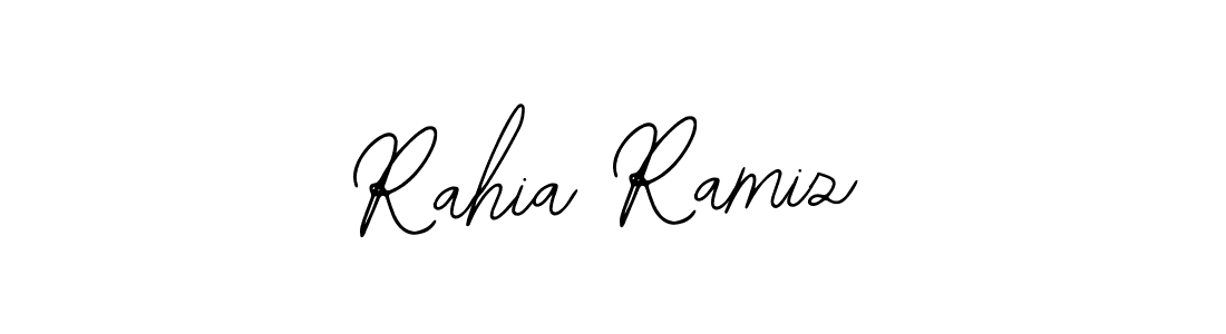 The best way (Bearetta-2O07w) to make a short signature is to pick only two or three words in your name. The name Rahia Ramiz include a total of six letters. For converting this name. Rahia Ramiz signature style 12 images and pictures png