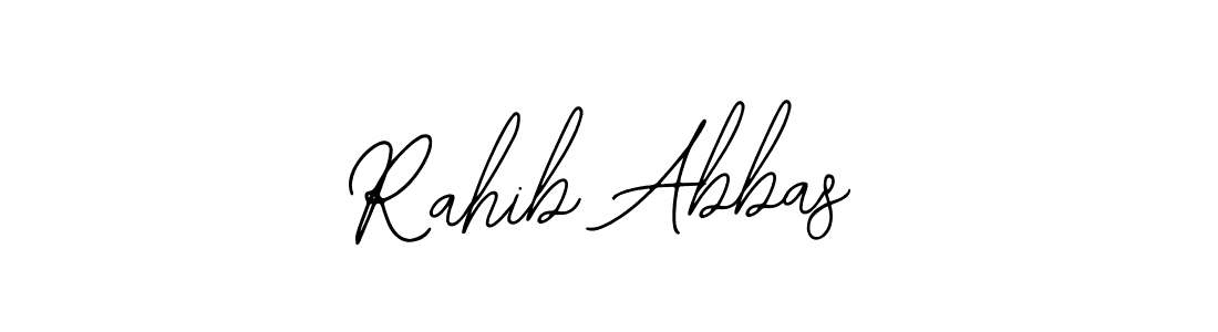 Use a signature maker to create a handwritten signature online. With this signature software, you can design (Bearetta-2O07w) your own signature for name Rahib Abbas. Rahib Abbas signature style 12 images and pictures png