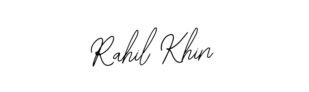 Also we have Rahil Khin name is the best signature style. Create professional handwritten signature collection using Bearetta-2O07w autograph style. Rahil Khin signature style 12 images and pictures png