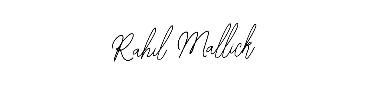 The best way (Bearetta-2O07w) to make a short signature is to pick only two or three words in your name. The name Rahil Mallick include a total of six letters. For converting this name. Rahil Mallick signature style 12 images and pictures png