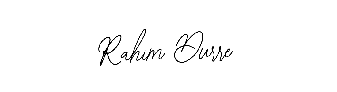 Use a signature maker to create a handwritten signature online. With this signature software, you can design (Bearetta-2O07w) your own signature for name Rahim Durre. Rahim Durre signature style 12 images and pictures png