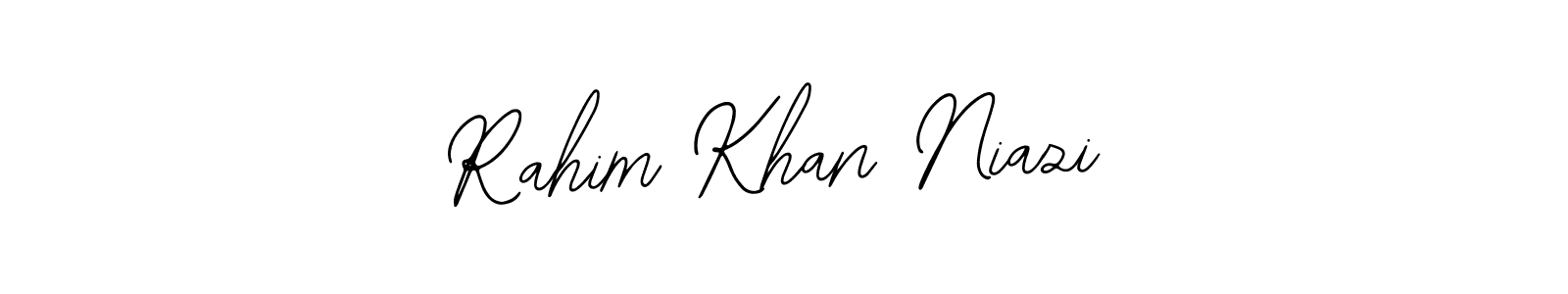 Also You can easily find your signature by using the search form. We will create Rahim Khan Niazi name handwritten signature images for you free of cost using Bearetta-2O07w sign style. Rahim Khan Niazi signature style 12 images and pictures png