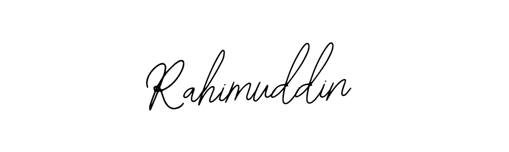 Use a signature maker to create a handwritten signature online. With this signature software, you can design (Bearetta-2O07w) your own signature for name Rahimuddin. Rahimuddin signature style 12 images and pictures png