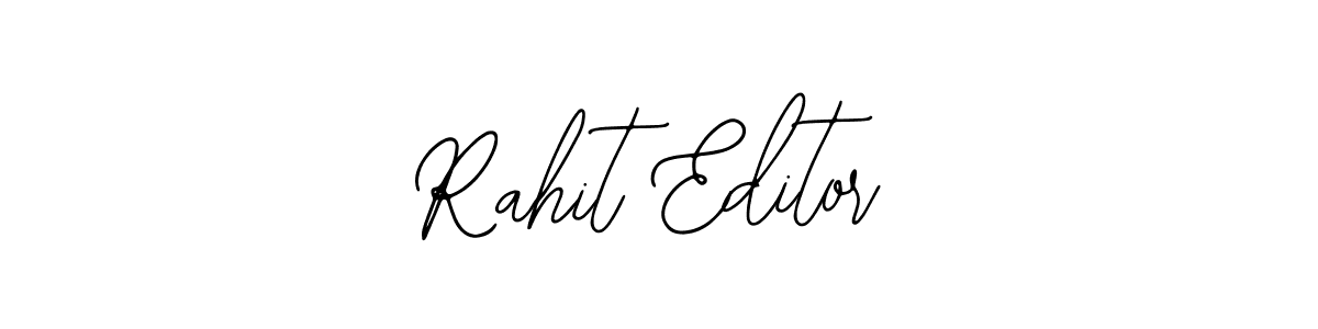 How to make Rahit Editor name signature. Use Bearetta-2O07w style for creating short signs online. This is the latest handwritten sign. Rahit Editor signature style 12 images and pictures png