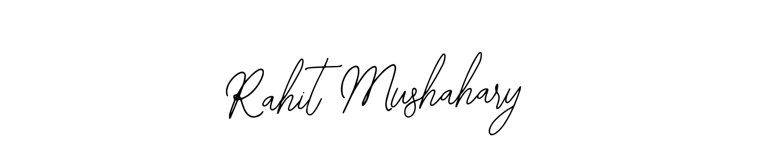 How to make Rahit Mushahary name signature. Use Bearetta-2O07w style for creating short signs online. This is the latest handwritten sign. Rahit Mushahary signature style 12 images and pictures png