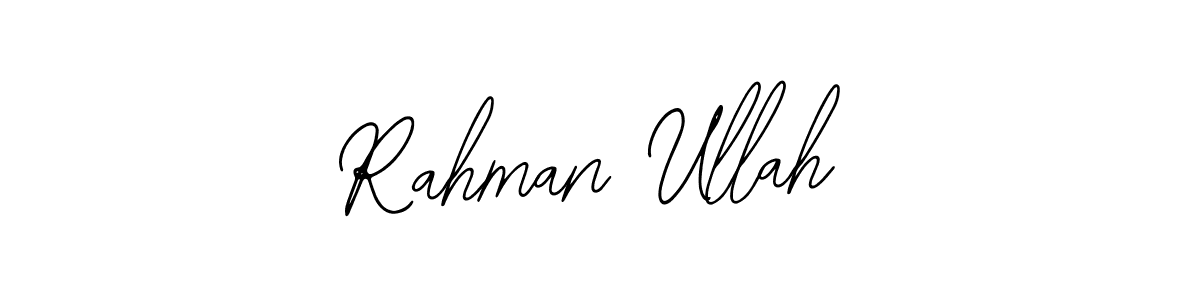 You should practise on your own different ways (Bearetta-2O07w) to write your name (Rahman Ullah) in signature. don't let someone else do it for you. Rahman Ullah signature style 12 images and pictures png