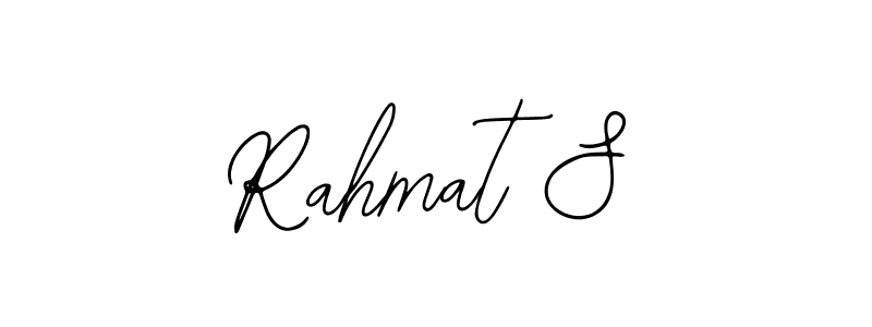 You should practise on your own different ways (Bearetta-2O07w) to write your name (Rahmat S) in signature. don't let someone else do it for you. Rahmat S signature style 12 images and pictures png