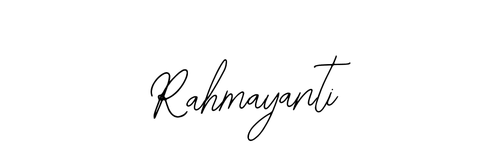if you are searching for the best signature style for your name Rahmayanti. so please give up your signature search. here we have designed multiple signature styles  using Bearetta-2O07w. Rahmayanti signature style 12 images and pictures png