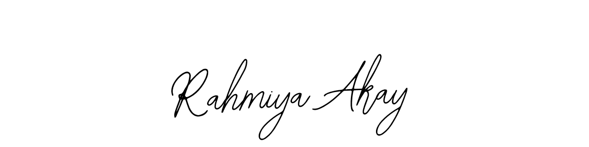 Make a beautiful signature design for name Rahmiya Akay. Use this online signature maker to create a handwritten signature for free. Rahmiya Akay signature style 12 images and pictures png