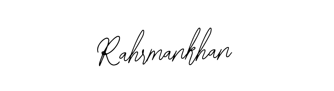 Also You can easily find your signature by using the search form. We will create Rahrmankhan name handwritten signature images for you free of cost using Bearetta-2O07w sign style. Rahrmankhan signature style 12 images and pictures png