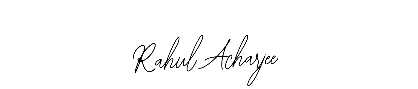 You should practise on your own different ways (Bearetta-2O07w) to write your name (Rahul Acharjee) in signature. don't let someone else do it for you. Rahul Acharjee signature style 12 images and pictures png