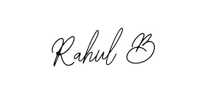 Also You can easily find your signature by using the search form. We will create Rahul B name handwritten signature images for you free of cost using Bearetta-2O07w sign style. Rahul B signature style 12 images and pictures png