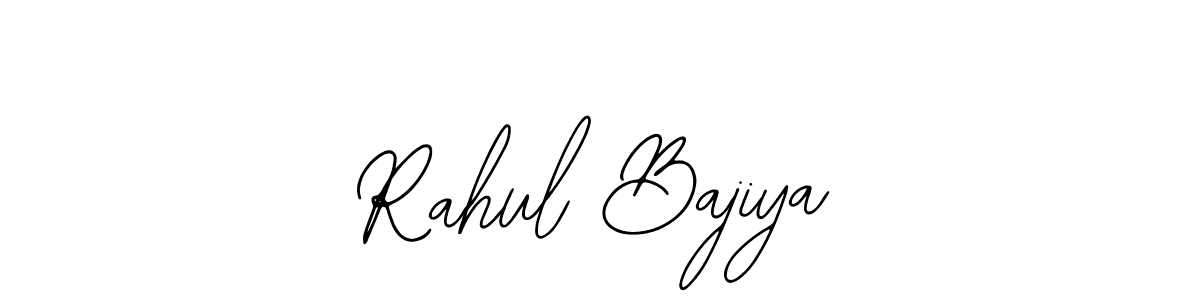 How to make Rahul Bajiya name signature. Use Bearetta-2O07w style for creating short signs online. This is the latest handwritten sign. Rahul Bajiya signature style 12 images and pictures png