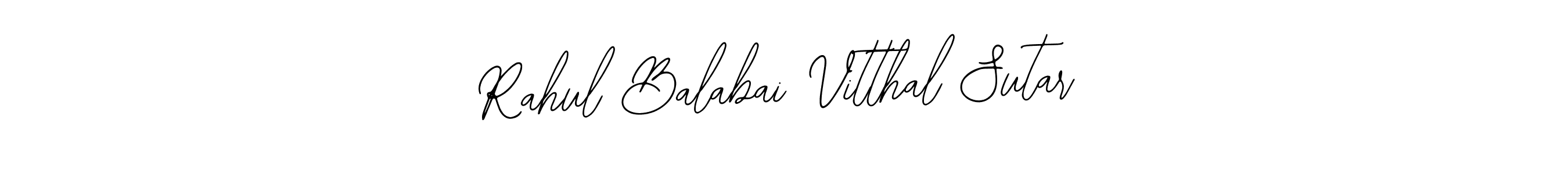 Create a beautiful signature design for name Rahul Balabai Vitthal Sutar. With this signature (Bearetta-2O07w) fonts, you can make a handwritten signature for free. Rahul Balabai Vitthal Sutar signature style 12 images and pictures png