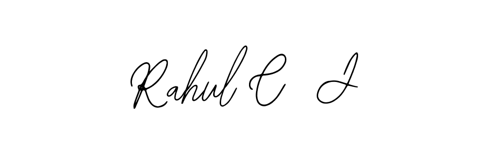 It looks lik you need a new signature style for name Rahul C  J. Design unique handwritten (Bearetta-2O07w) signature with our free signature maker in just a few clicks. Rahul C  J signature style 12 images and pictures png