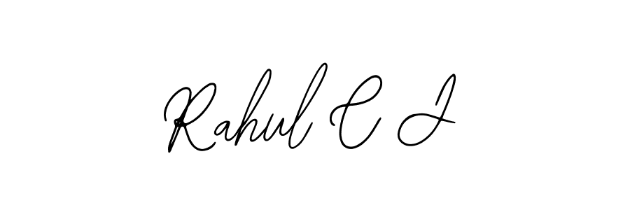 How to Draw Rahul C J signature style? Bearetta-2O07w is a latest design signature styles for name Rahul C J. Rahul C J signature style 12 images and pictures png