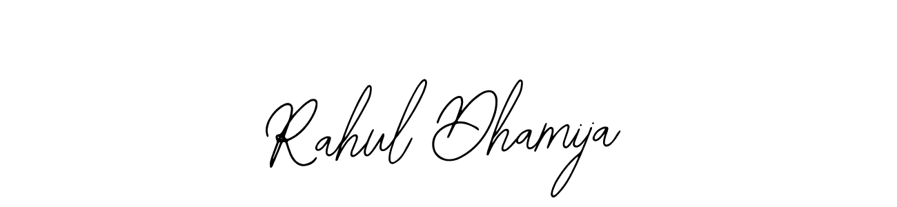 The best way (Bearetta-2O07w) to make a short signature is to pick only two or three words in your name. The name Rahul Dhamija include a total of six letters. For converting this name. Rahul Dhamija signature style 12 images and pictures png