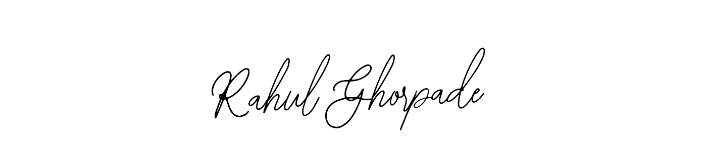 Use a signature maker to create a handwritten signature online. With this signature software, you can design (Bearetta-2O07w) your own signature for name Rahul Ghorpade. Rahul Ghorpade signature style 12 images and pictures png