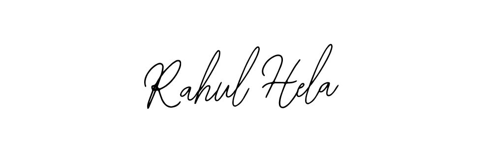 You should practise on your own different ways (Bearetta-2O07w) to write your name (Rahul Hela) in signature. don't let someone else do it for you. Rahul Hela signature style 12 images and pictures png