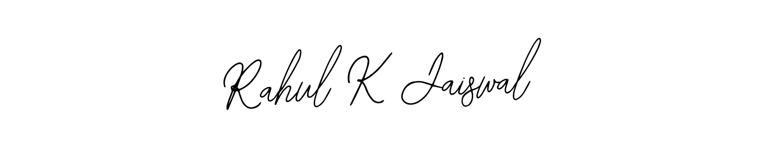 It looks lik you need a new signature style for name Rahul K Jaiswal. Design unique handwritten (Bearetta-2O07w) signature with our free signature maker in just a few clicks. Rahul K Jaiswal signature style 12 images and pictures png