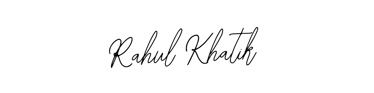 Rahul Khatik stylish signature style. Best Handwritten Sign (Bearetta-2O07w) for my name. Handwritten Signature Collection Ideas for my name Rahul Khatik. Rahul Khatik signature style 12 images and pictures png