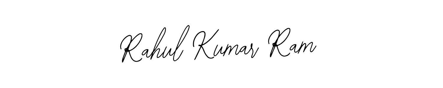 You should practise on your own different ways (Bearetta-2O07w) to write your name (Rahul Kumar Ram) in signature. don't let someone else do it for you. Rahul Kumar Ram signature style 12 images and pictures png