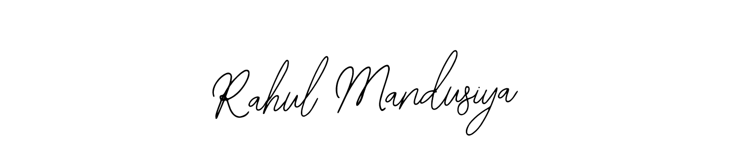 How to Draw Rahul Mandusiya signature style? Bearetta-2O07w is a latest design signature styles for name Rahul Mandusiya. Rahul Mandusiya signature style 12 images and pictures png
