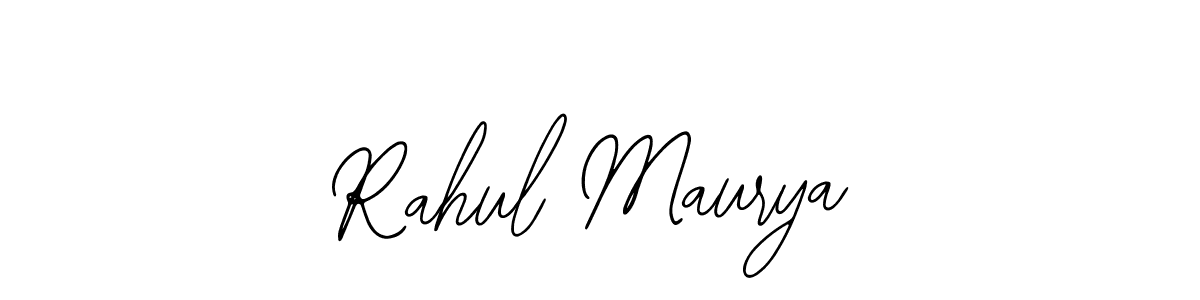 How to make Rahul Maurya name signature. Use Bearetta-2O07w style for creating short signs online. This is the latest handwritten sign. Rahul Maurya signature style 12 images and pictures png