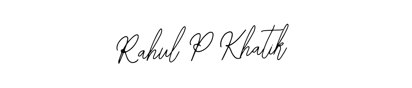 Also we have Rahul P Khatik name is the best signature style. Create professional handwritten signature collection using Bearetta-2O07w autograph style. Rahul P Khatik signature style 12 images and pictures png