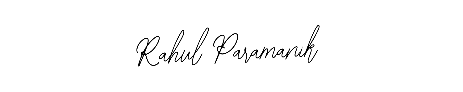 How to make Rahul Paramanik name signature. Use Bearetta-2O07w style for creating short signs online. This is the latest handwritten sign. Rahul Paramanik signature style 12 images and pictures png