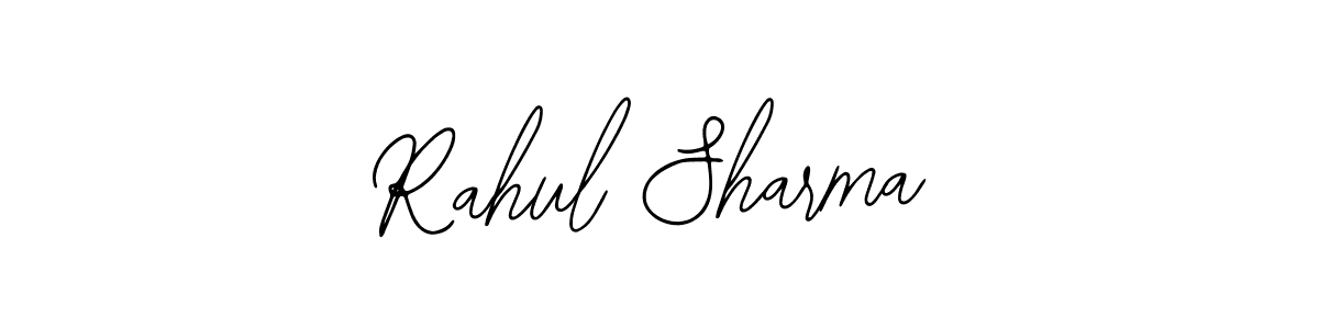 How to make Rahul Sharma name signature. Use Bearetta-2O07w style for creating short signs online. This is the latest handwritten sign. Rahul Sharma signature style 12 images and pictures png