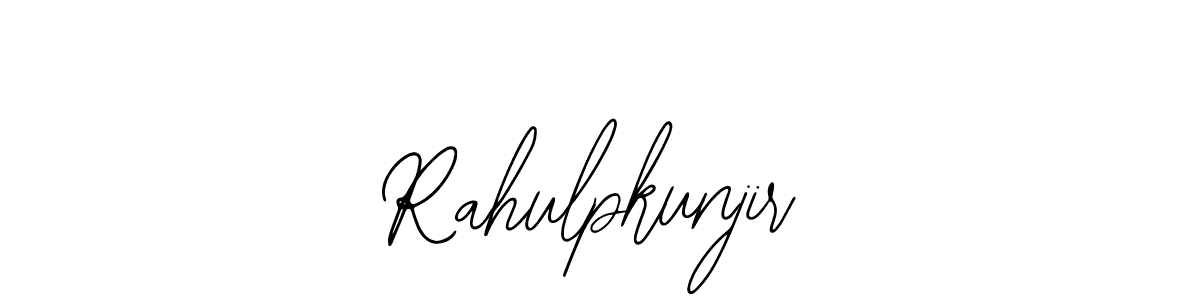 You should practise on your own different ways (Bearetta-2O07w) to write your name (Rahulpkunjir) in signature. don't let someone else do it for you. Rahulpkunjir signature style 12 images and pictures png