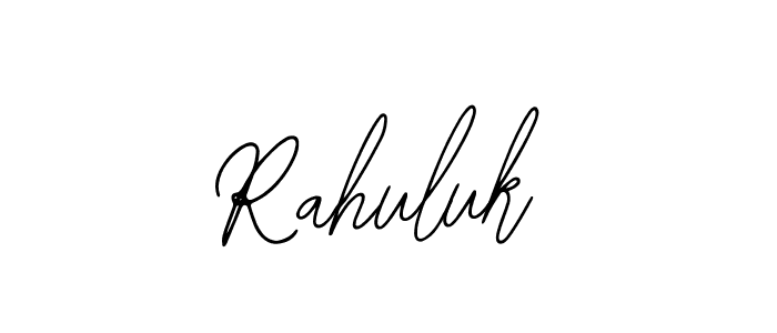 Make a beautiful signature design for name Rahuluk. With this signature (Bearetta-2O07w) style, you can create a handwritten signature for free. Rahuluk signature style 12 images and pictures png
