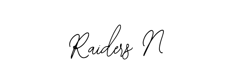 Use a signature maker to create a handwritten signature online. With this signature software, you can design (Bearetta-2O07w) your own signature for name Raiders N. Raiders N signature style 12 images and pictures png