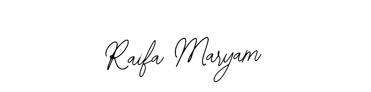 Also You can easily find your signature by using the search form. We will create Raifa Maryam name handwritten signature images for you free of cost using Bearetta-2O07w sign style. Raifa Maryam signature style 12 images and pictures png