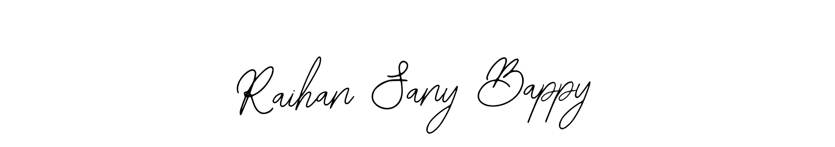 You can use this online signature creator to create a handwritten signature for the name Raihan Sany Bappy. This is the best online autograph maker. Raihan Sany Bappy signature style 12 images and pictures png