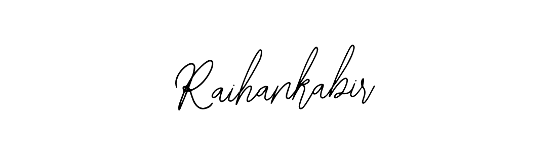 How to make Raihankabir name signature. Use Bearetta-2O07w style for creating short signs online. This is the latest handwritten sign. Raihankabir signature style 12 images and pictures png