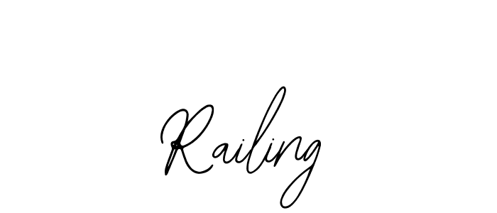 You should practise on your own different ways (Bearetta-2O07w) to write your name (Railing) in signature. don't let someone else do it for you. Railing signature style 12 images and pictures png